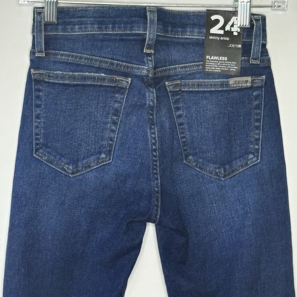 Joe's Jeans Flawless Skinny Ankle Jeans Size 24 Kimbra Wash Distressed Mid Rise - Picture 12 of 13